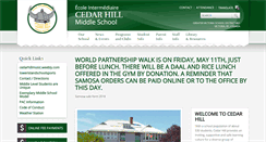 Desktop Screenshot of cedarhill.sd61.bc.ca