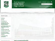 Tablet Screenshot of oakbay.sd61.bc.ca